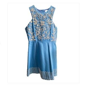 JOA Women’s Small Dress | Raised Embroidery Detail | Soft Lining | Chic